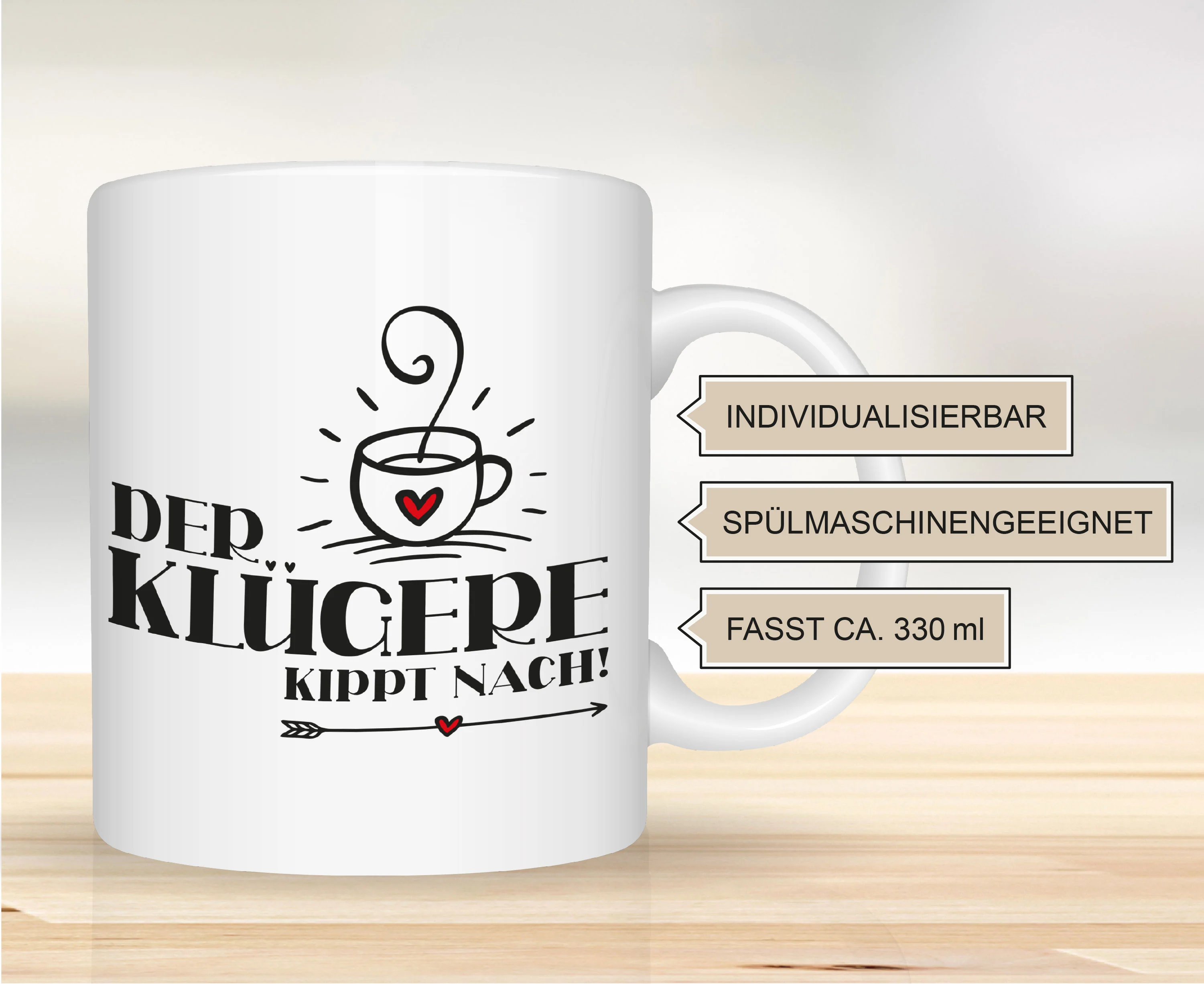 Kaffeetasse der Klügere