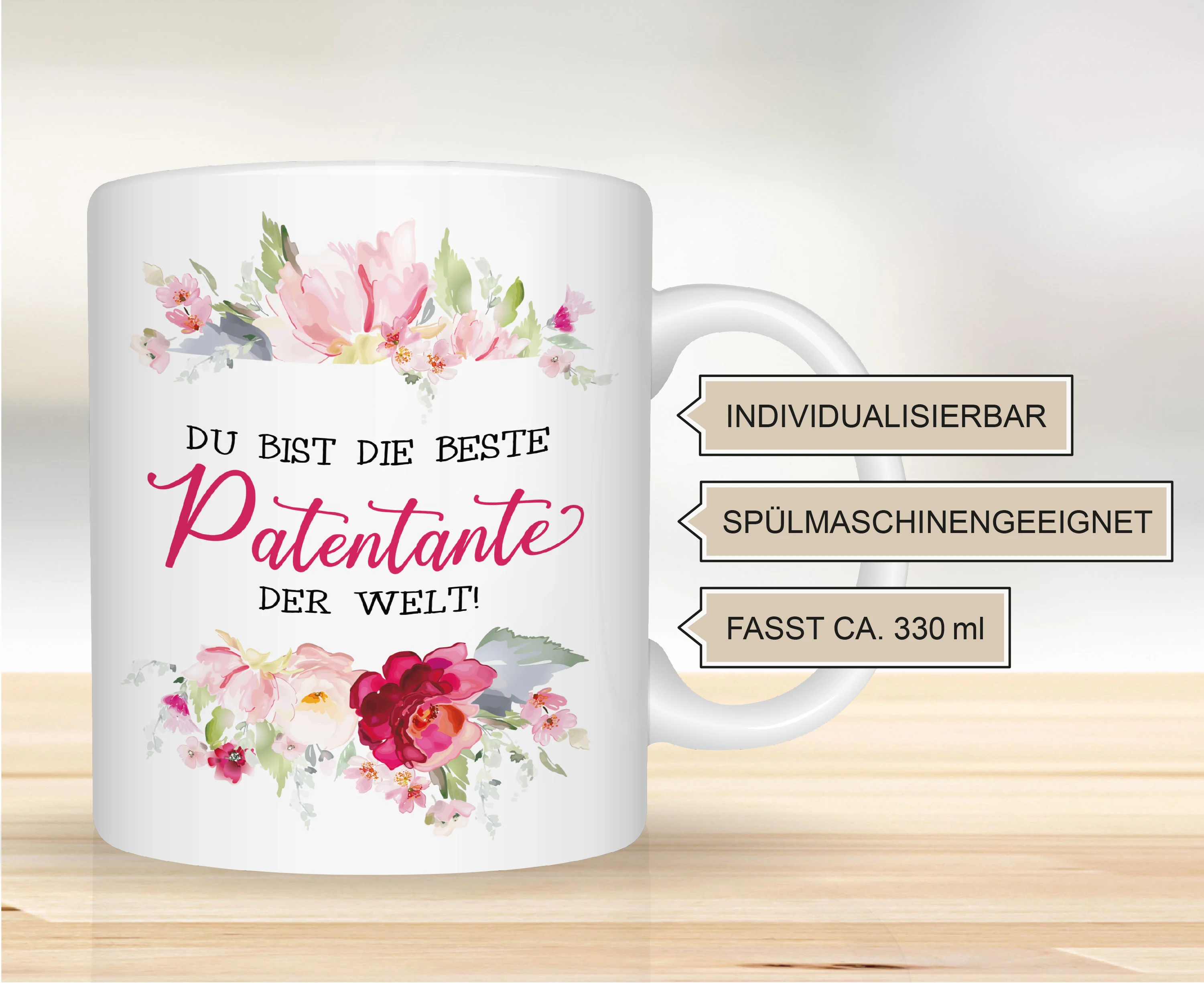 Geschenk für die beste Patentante Tasse