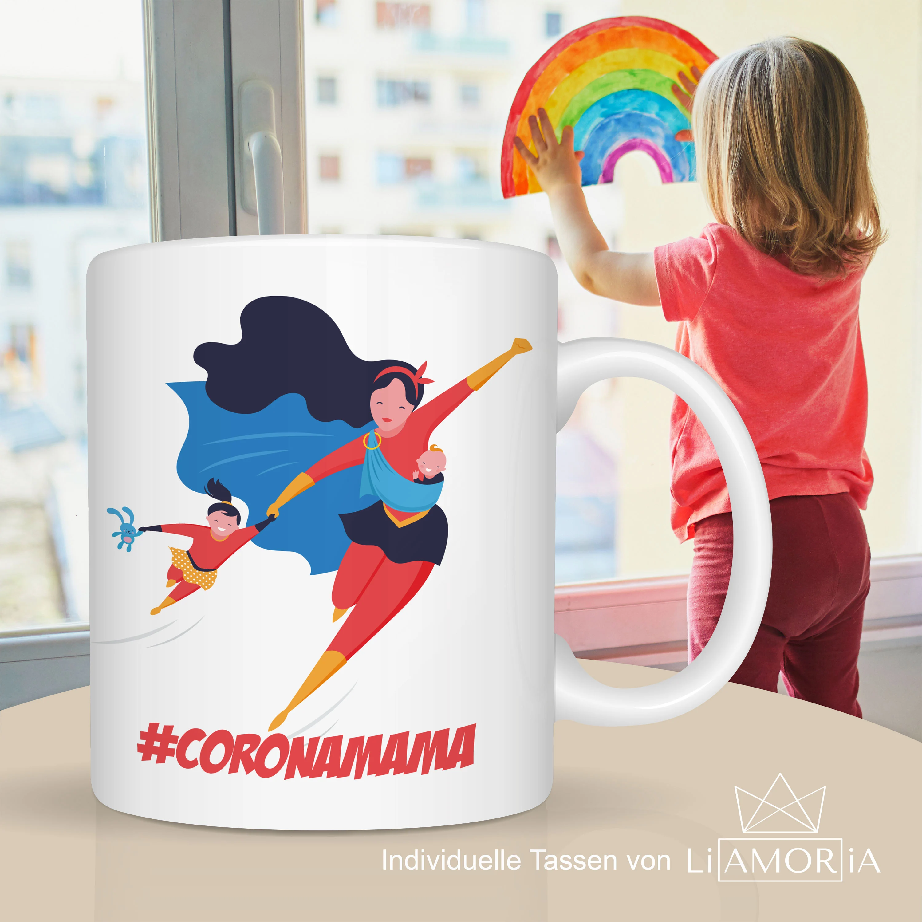 Mama Tasse Superheldin