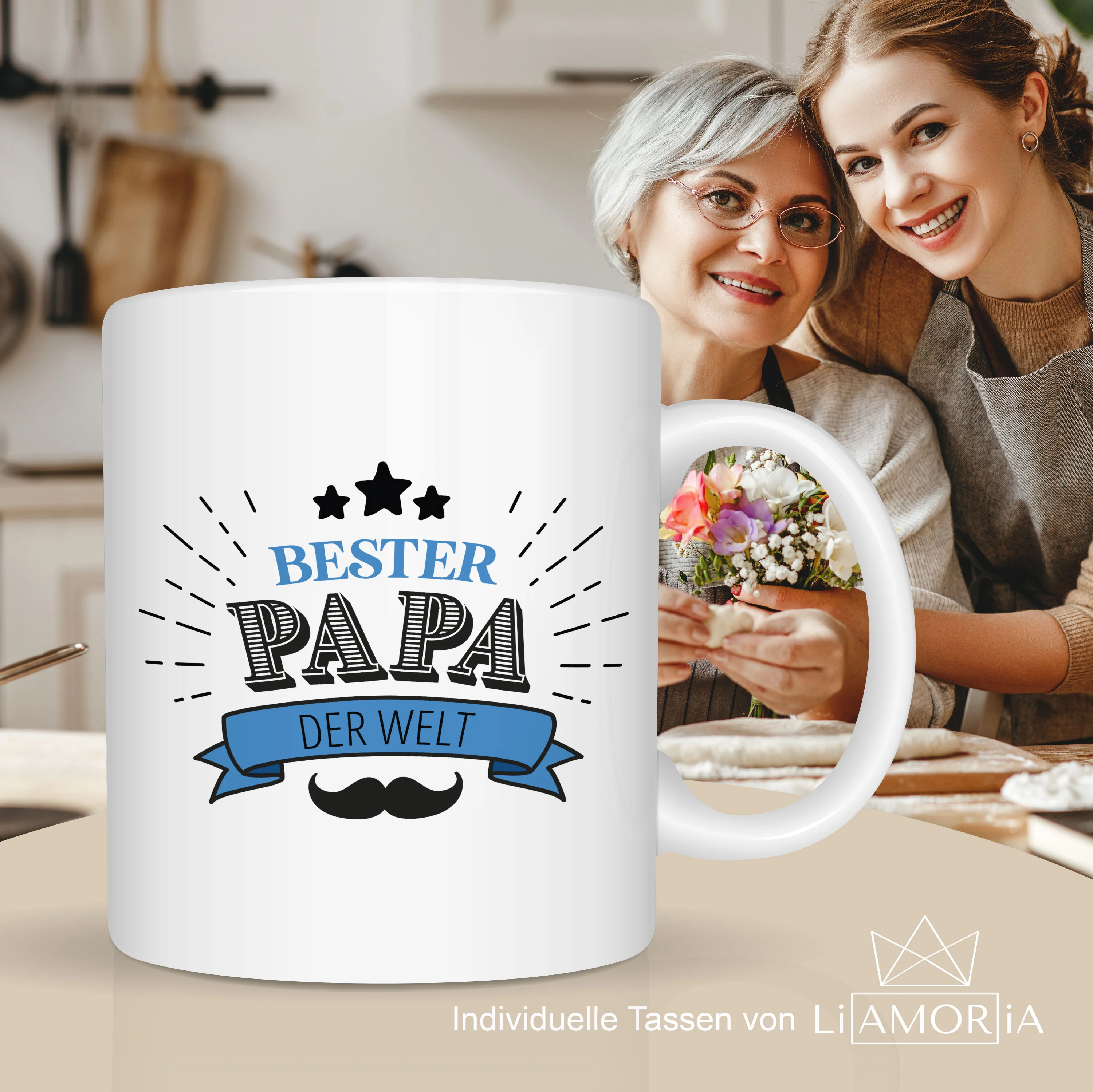 Bester Papa Tasse - Geschenk für Papa - Personalisiertes Papa Geschenk