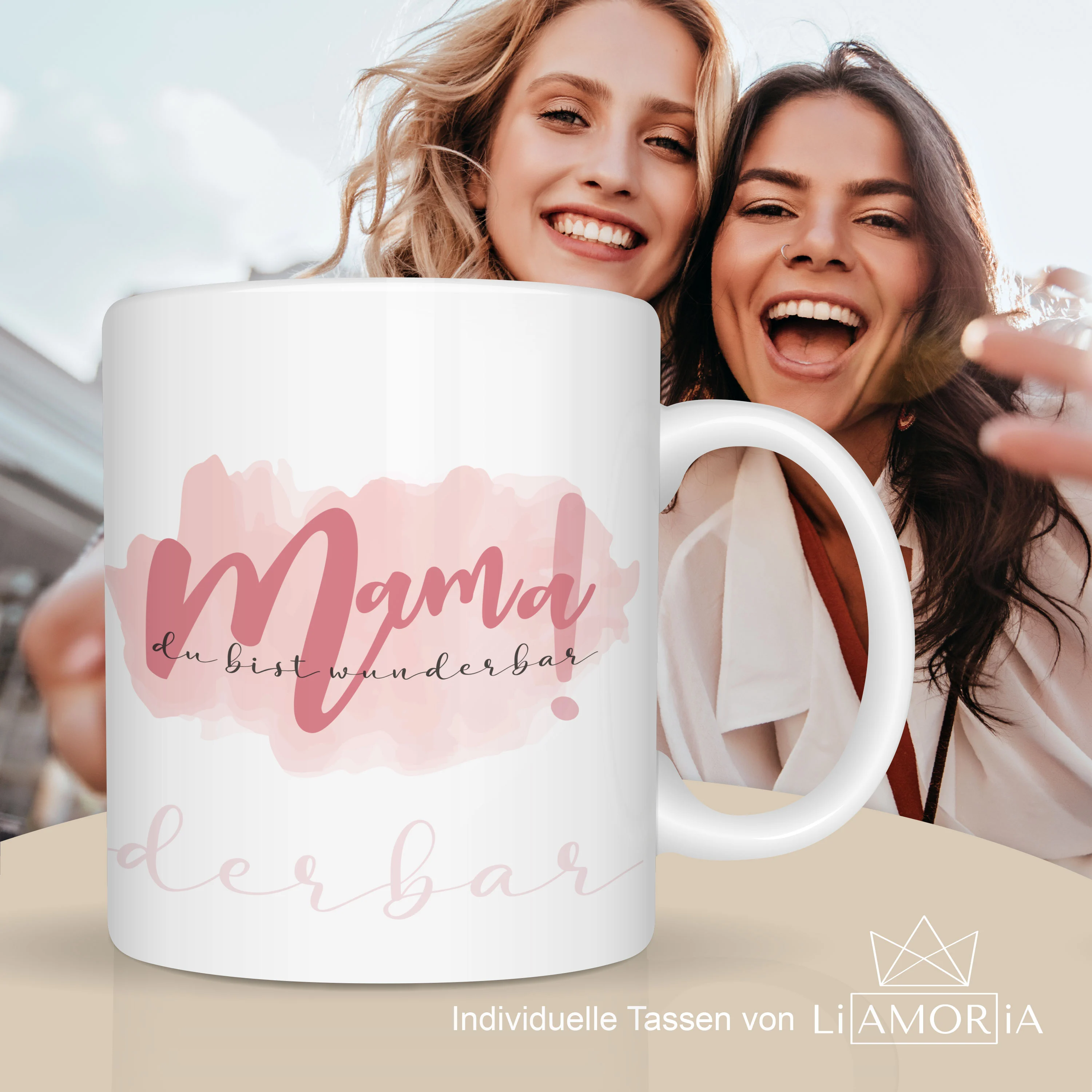 Mama du bist wunderbar Tasse Geschenkidee für Mama