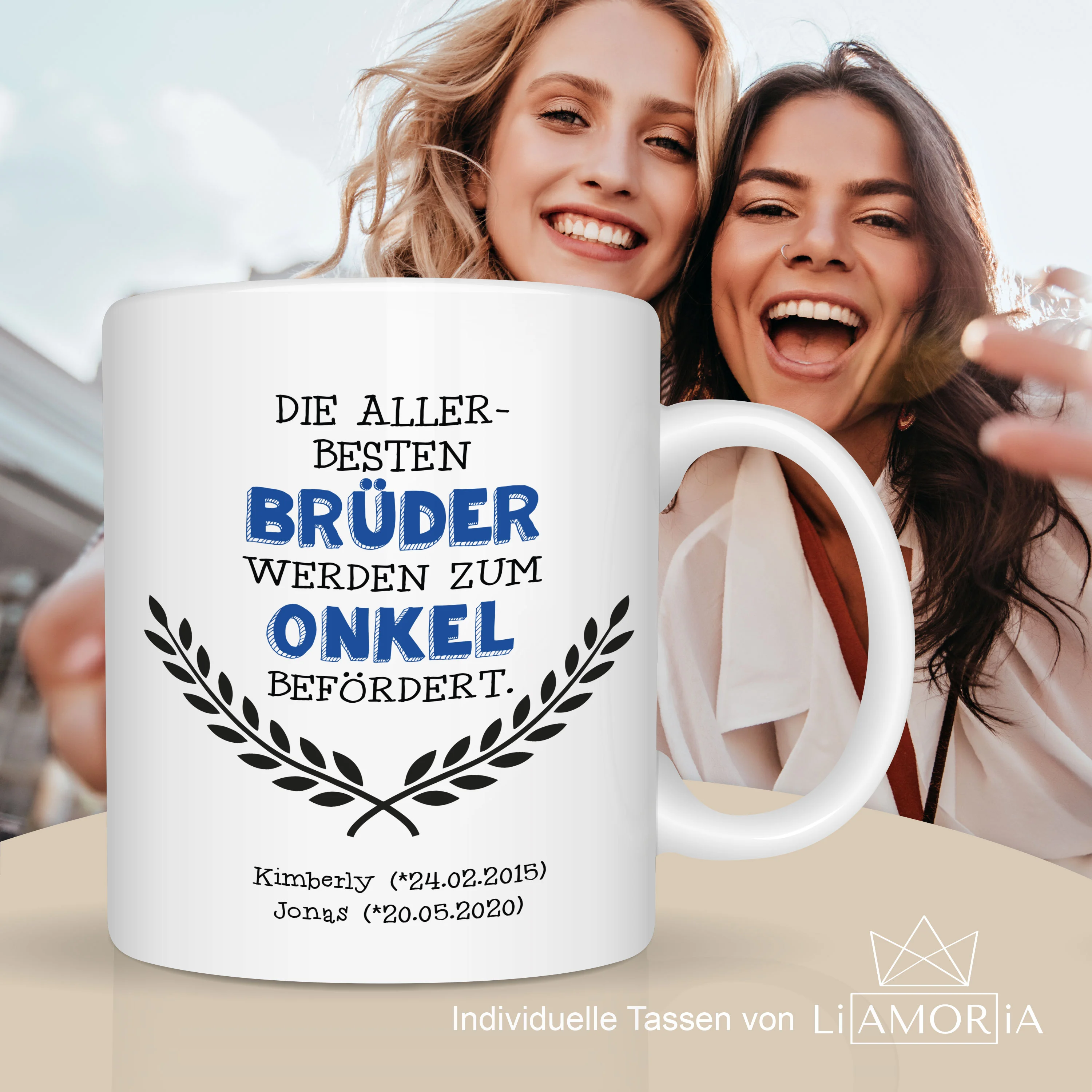 Tasse "Zum Onkel befördert" - Geschenk für Onkel