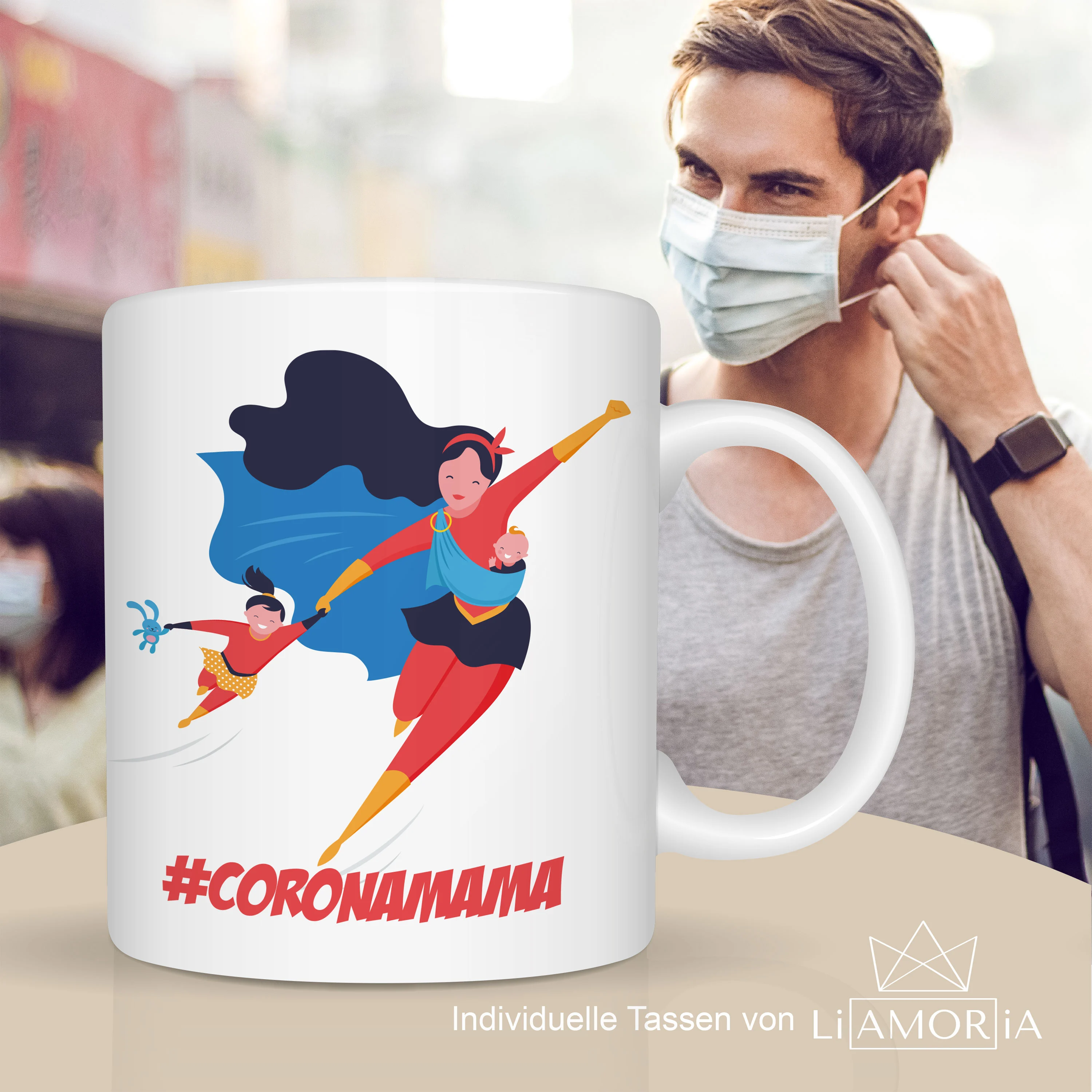 Mama Tasse Superheldin