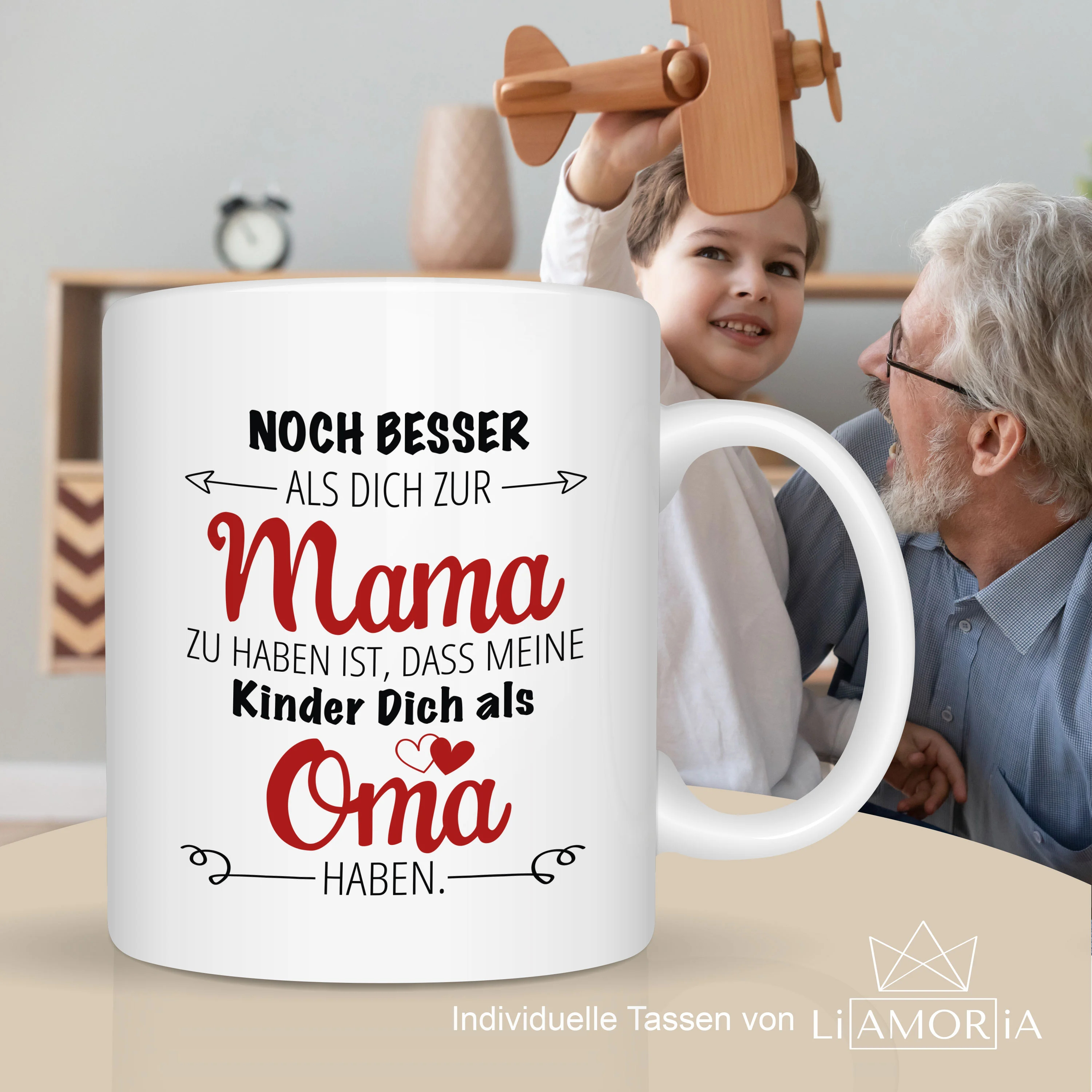 Geschenkidee für Oma Tasse - Personalisierbar