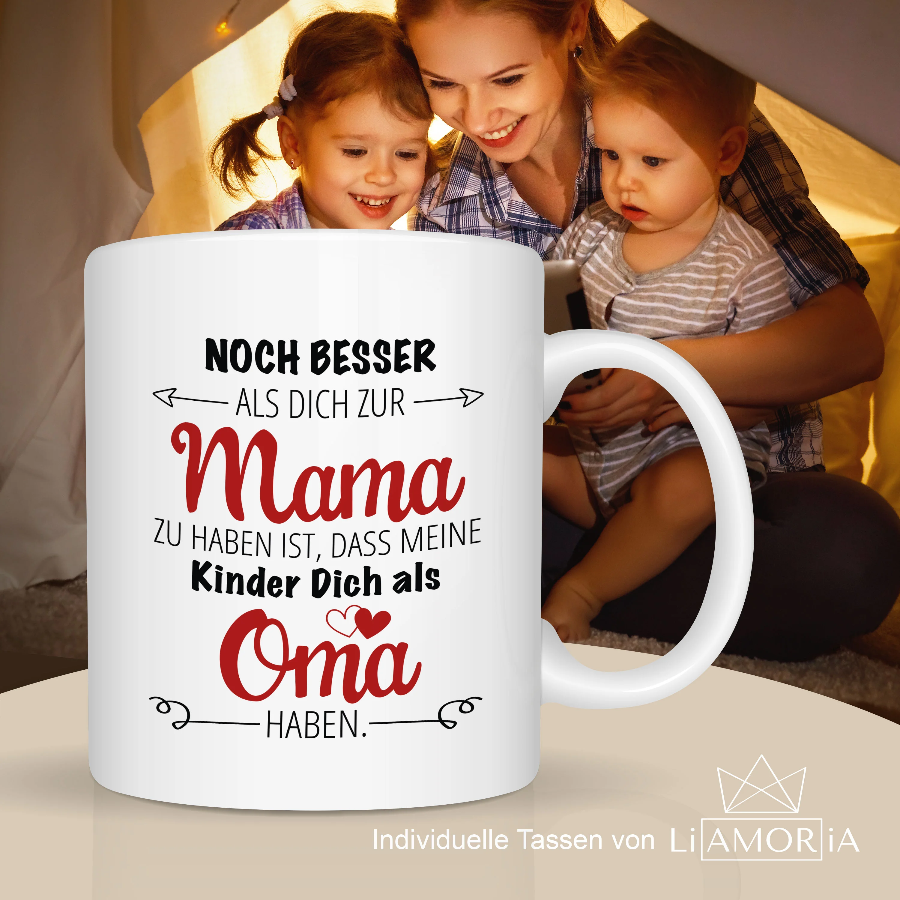 Geschenkidee für Oma Tasse - Personalisierbar