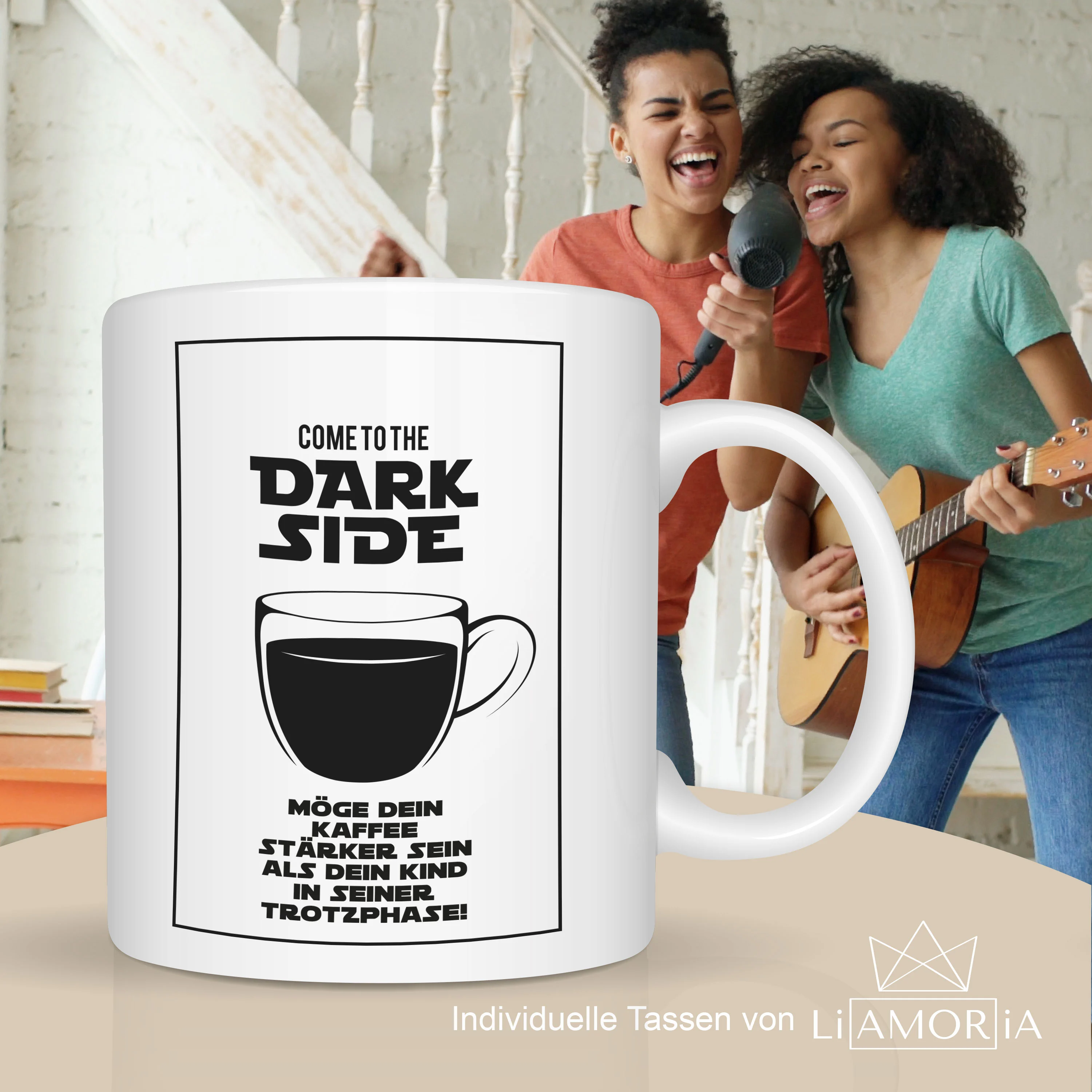 Dark Side Tasse - Individuelle Personalisierbare Geschenkidee