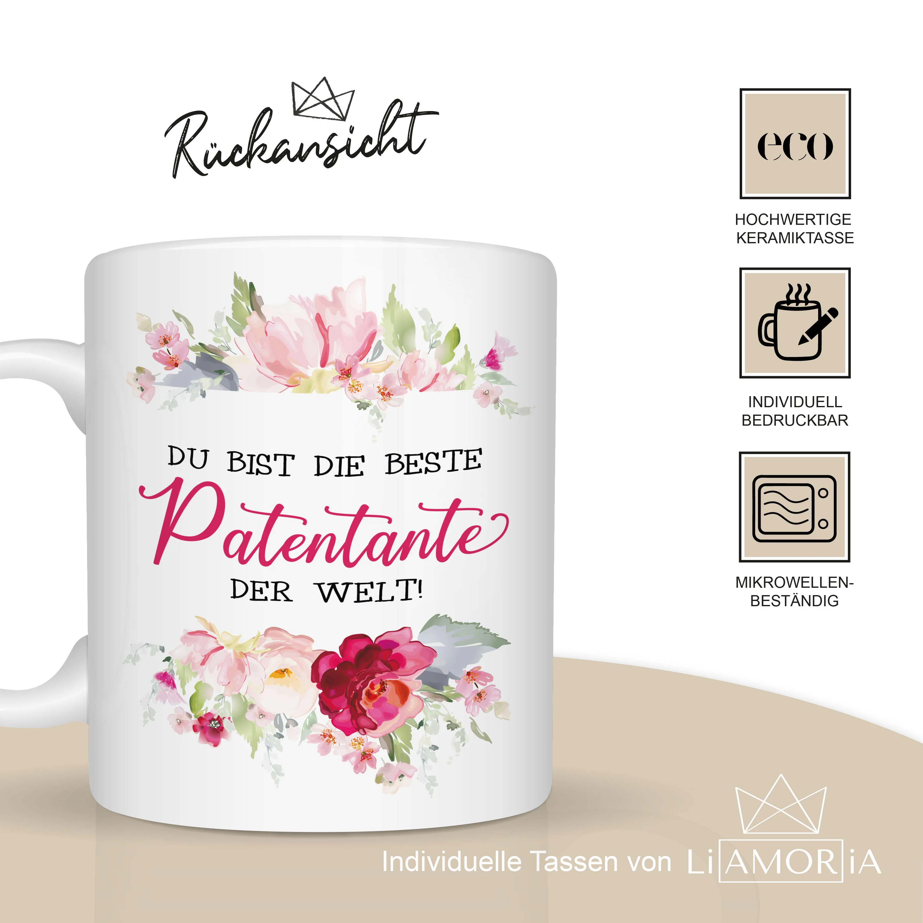 Geschenk für die beste Patentante Tasse