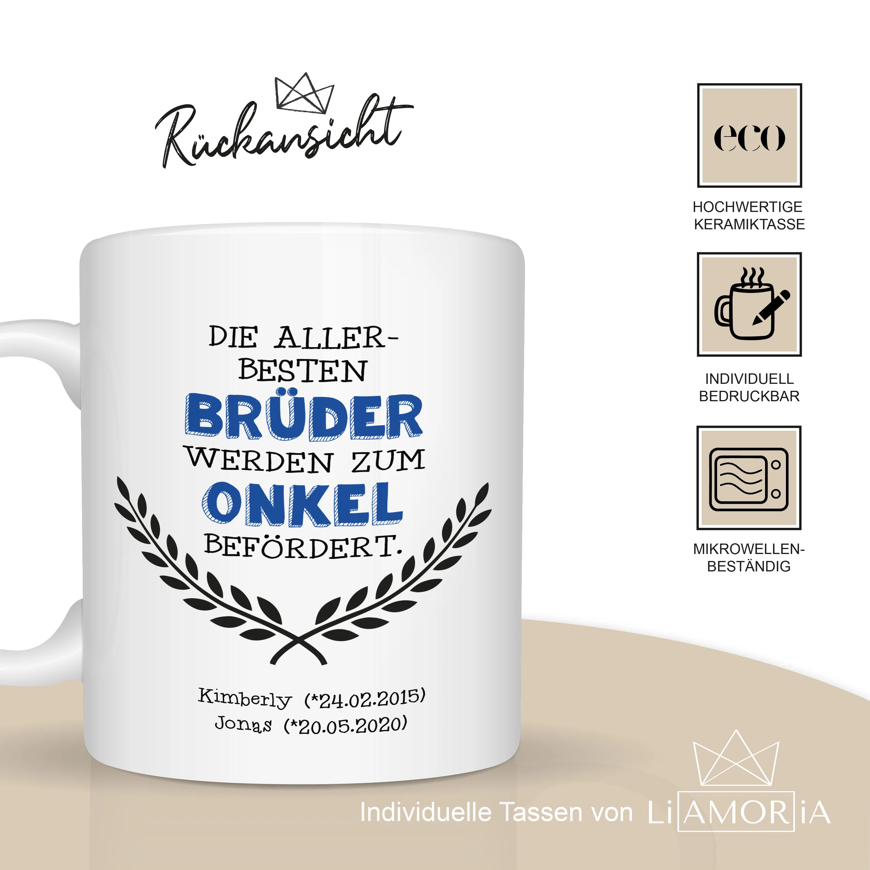 Tasse "Zum Onkel befördert" - Geschenk für Onkel