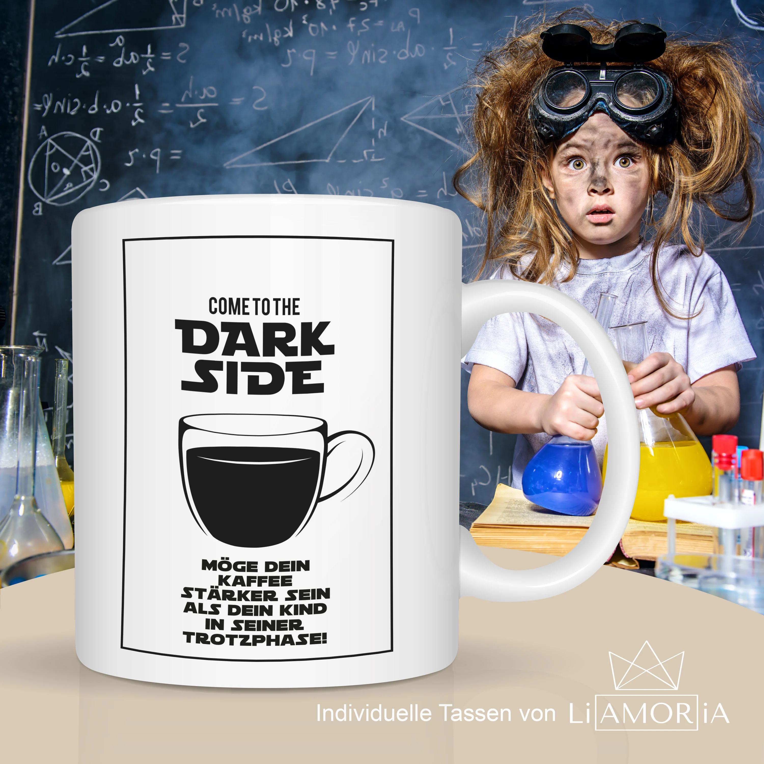 Dark Side Tasse - Individuelle Personalisierbare Geschenkidee