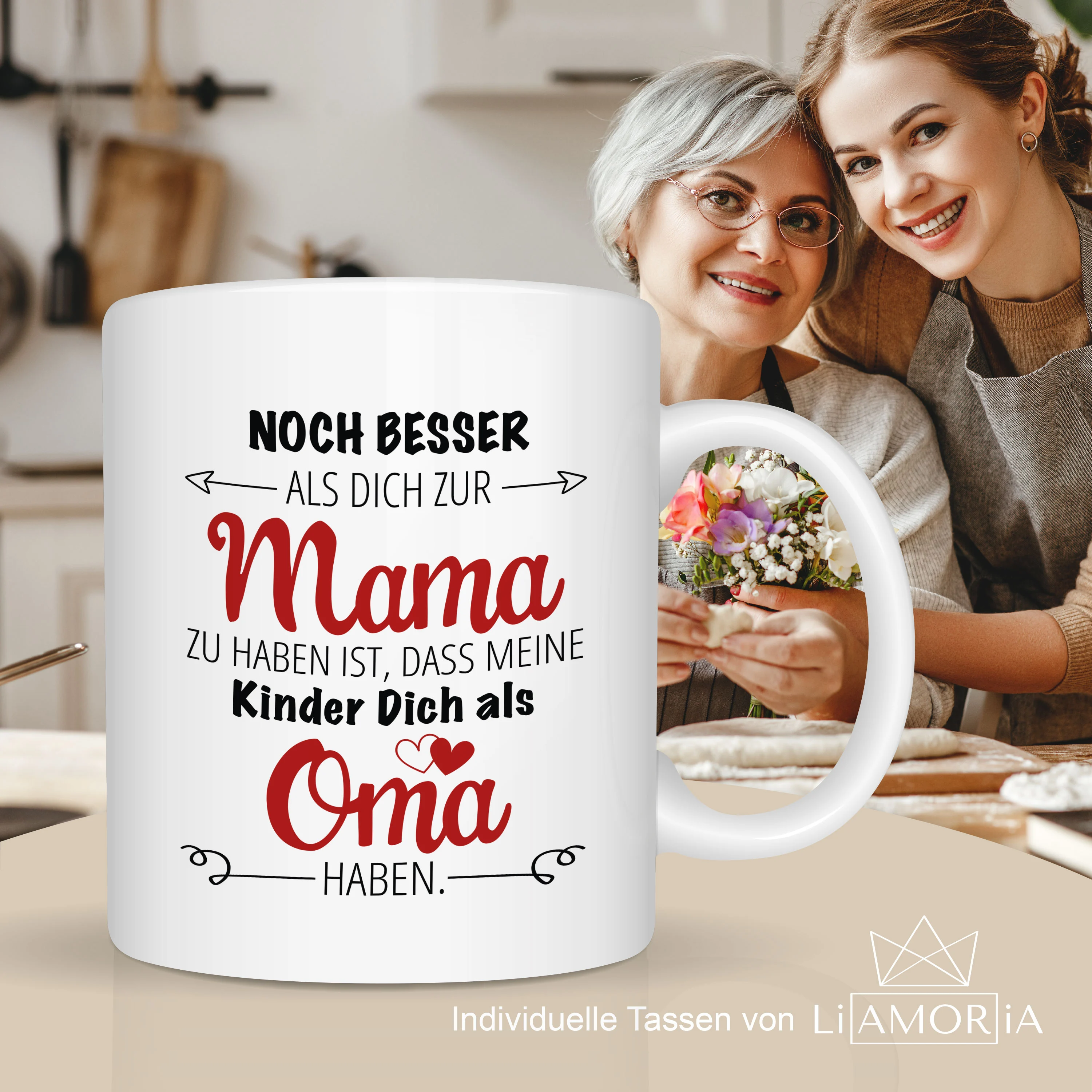 Geschenkidee für Oma Tasse - Personalisierbar