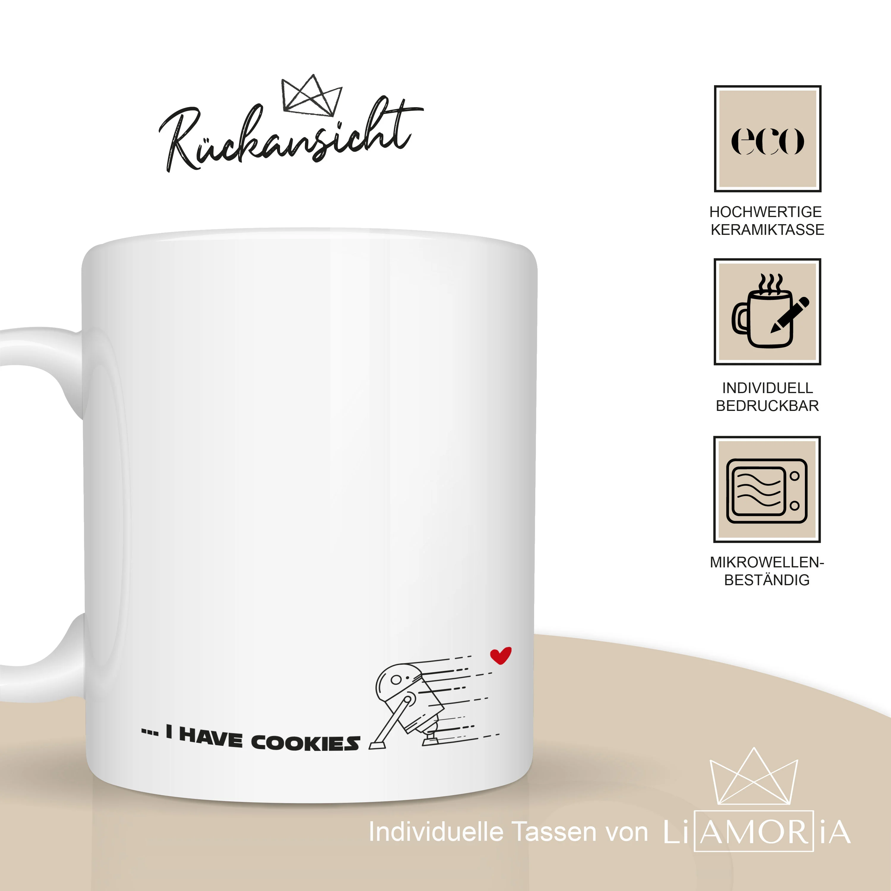 Dark Side Tasse - Individuelle Personalisierbare Geschenkidee