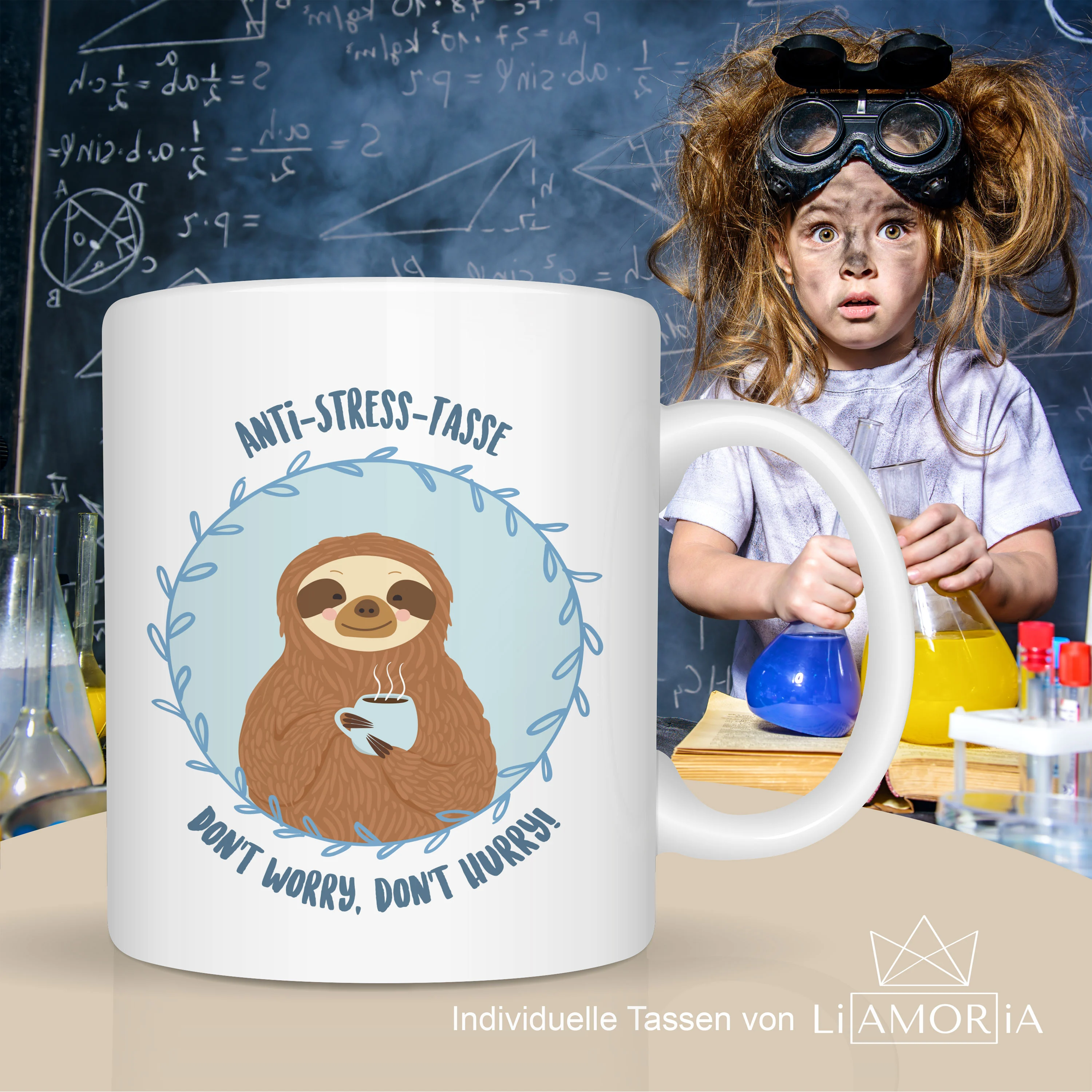 Faultier Tasse Anti Stress