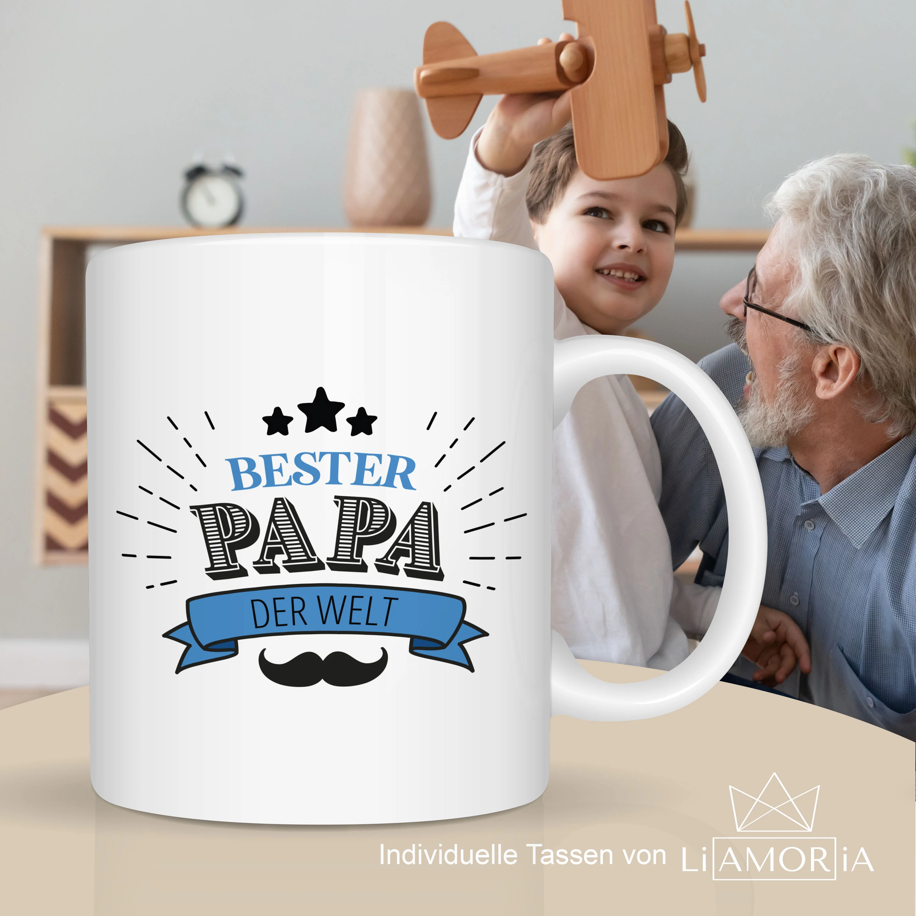 Bester Papa Tasse - Geschenk für Papa - Personalisiertes Papa Geschenk