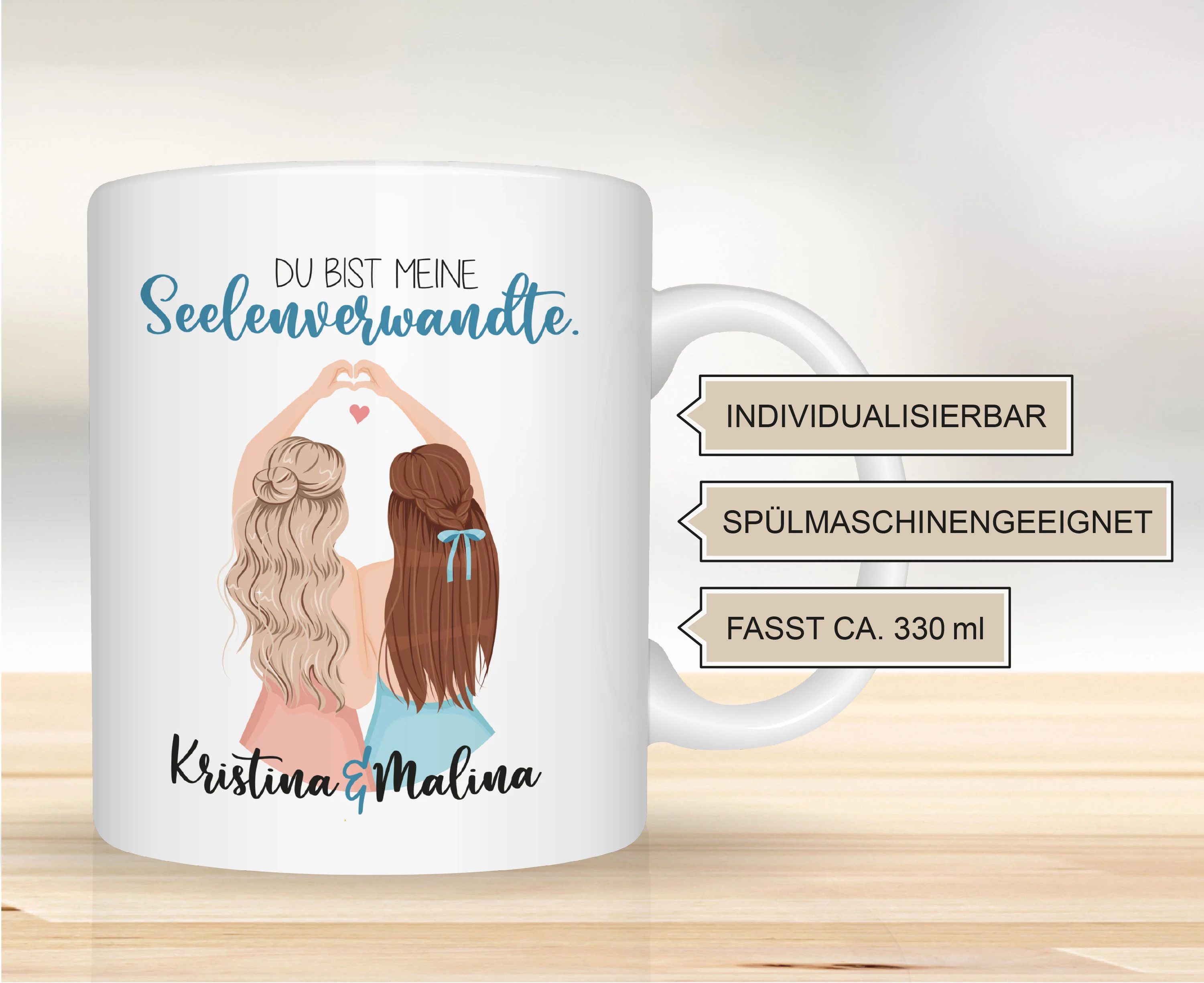 Beste Freundin Tasse Seelenverwandte