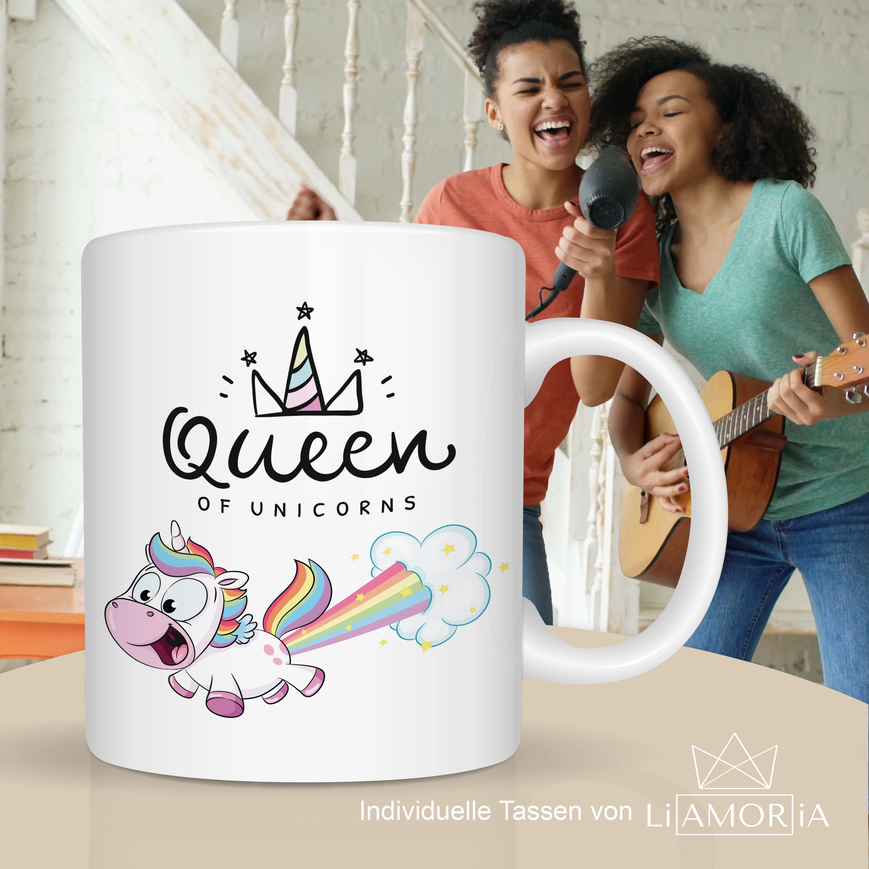 Einhorn Tasse - Personalisierbare Geschenkidee